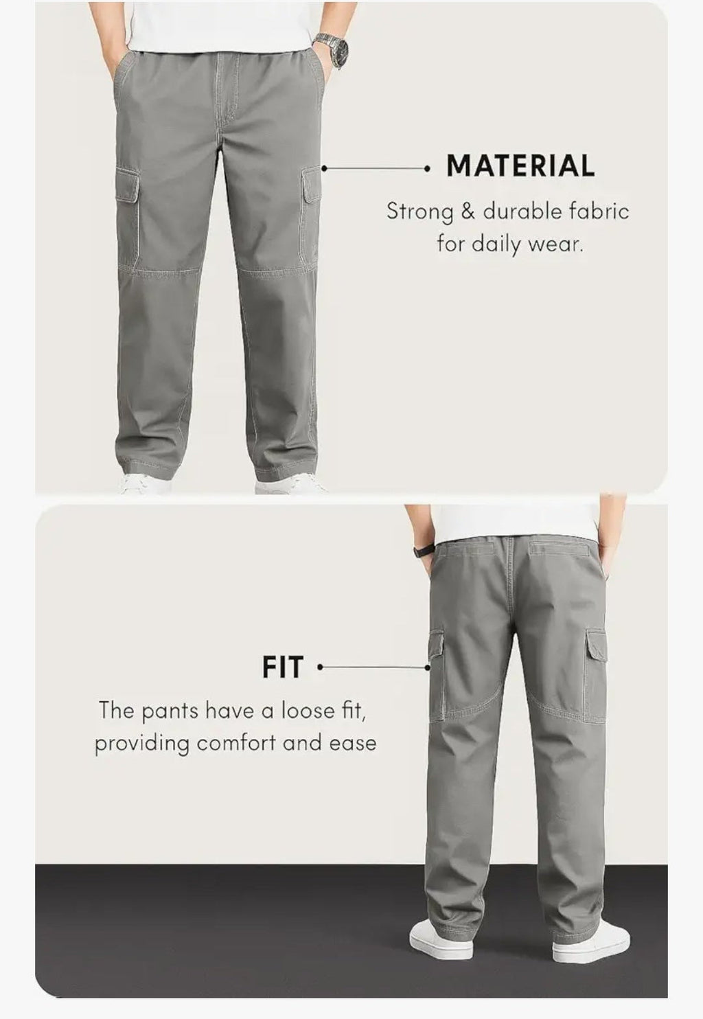 Lymio cargo pants for men||cotton cargo pants